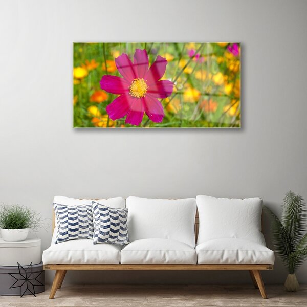 Skleneny obraz Kvet rastlina príroda 100x50 cm 2 Prívesky
