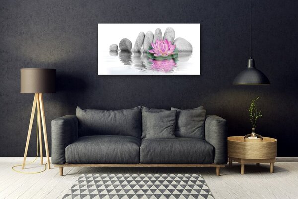 Skleneny obraz Kvet kamene umenie 100x50 cm 2 Prívesky