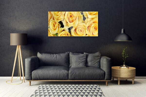 Skleneny obraz Ruže kvety rastlina 100x50 cm 2 Prívesky