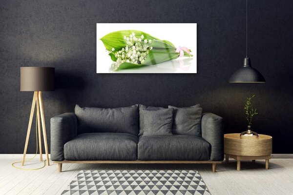 Skleneny obraz Kvety rastlina príroda 100x50 cm 2 Prívesky