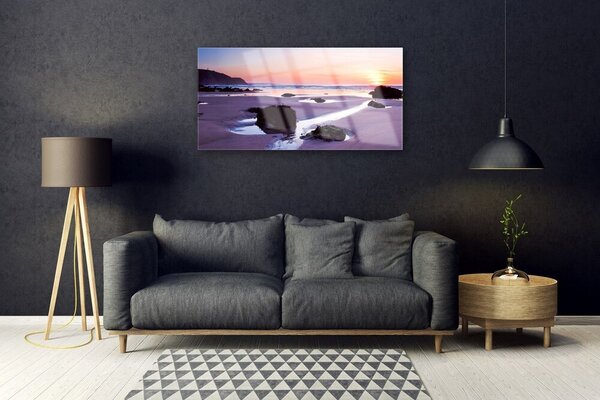 Skleneny obraz Pláž príroda 100x50 cm 2 Prívesky