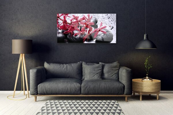 Skleneny obraz Kvet kamene umenie 100x50 cm 2 Prívesky