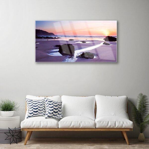 Skleneny obraz Pláž príroda 100x50 cm 2 Prívesky