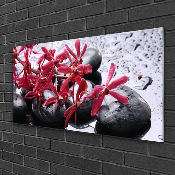 Skleneny obraz Kvet kamene umenie 100x50 cm 2 Prívesky