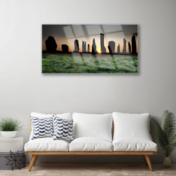 Skleneny obraz Skála umenie 100x50 cm 2 Prívesky
