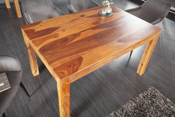 Jedálenský stôl LAGOS 120 cm sheesham drevo prírodné