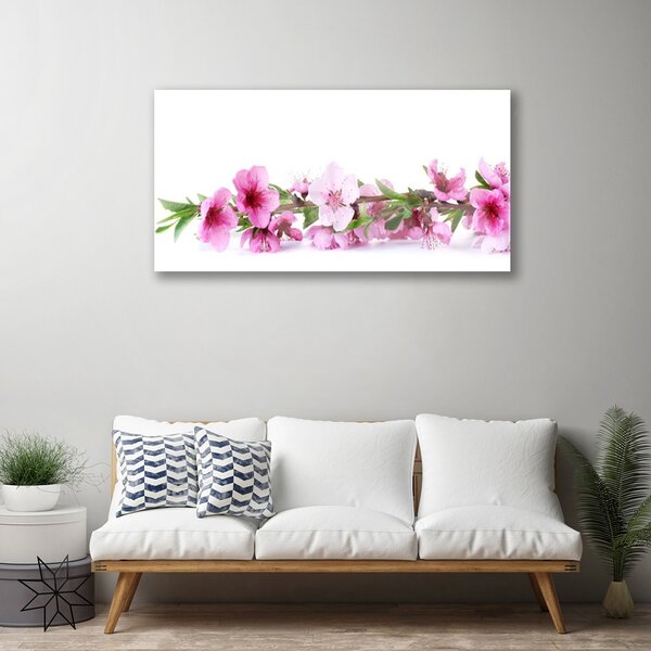 Skleneny obraz Kvety rastlina príroda 100x50 cm 2 Prívesky