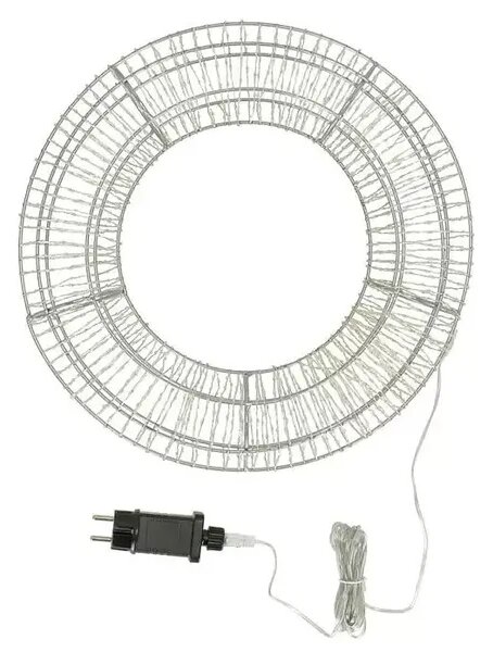 German LED svetelná dekorácia "Veniec" / 1500 LED / 40 × 9 cm / teplá biela