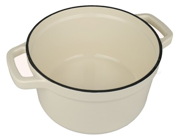 NOIS Železný hrniec 20cm Tierra krémový