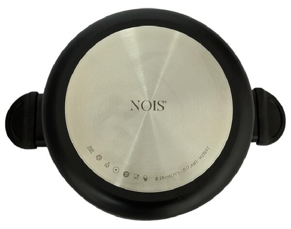 NOIS Hrniec s pokrievkou Salto Silver 28cm -7l