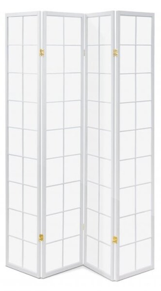 Paraván 4-dielny Autronic Farba: biela 180 x 174 cm