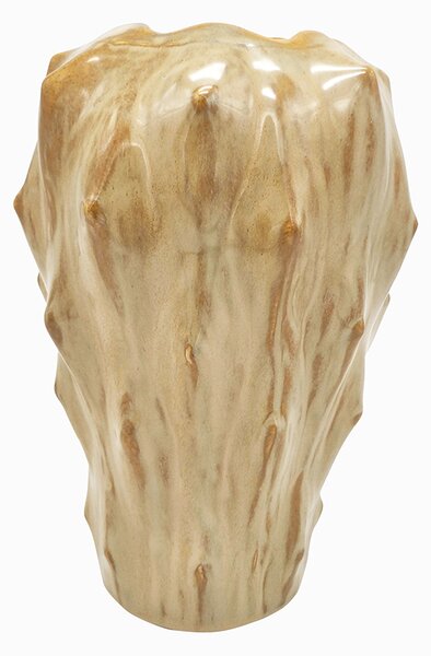PRESENT TIME Sada 3 ks – Hnedá keramická váza Flora – malá ∅ 16 × 23,5 cm