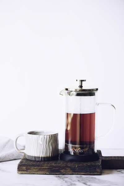 NOIS French press na kávu/čaj 800ml (hrubé sklo)