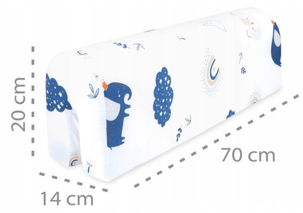 Vulpi Chránič na bariérku detskej postieľky Safety Animals 70 cm Farba: svetlobéžová