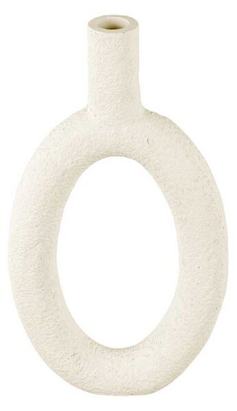 PRESENT TIME Váza Ring oválná – biela 16,5 x 31 cm