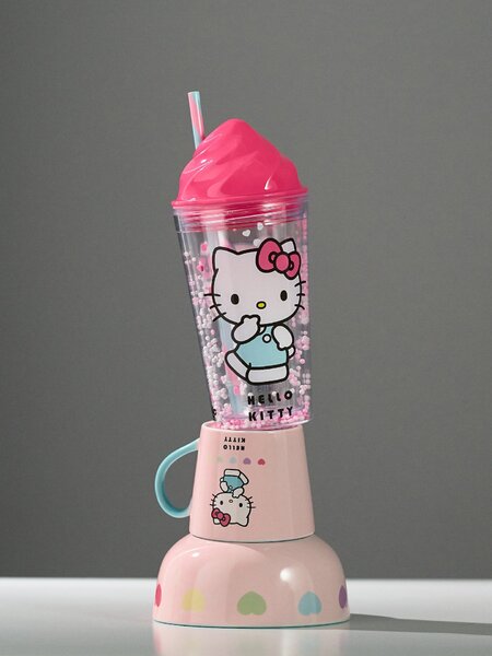 Sinsay - Hrnček s viečkom a slamkou Hello Kitty - viacfarebná