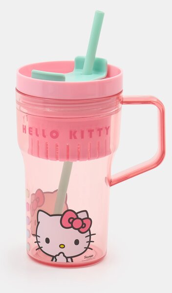 Sinsay - Hrnček s uškom a slamkou Hello Kitty - viacfarebná