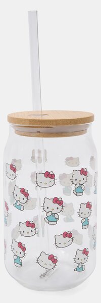 Sinsay - Hrnček s viečkom a slamkou Hello Kitty - viacfarebná