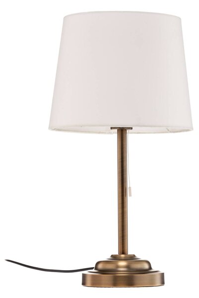 Stolná lampa Lindby Alomira, 52 cm, mosadz