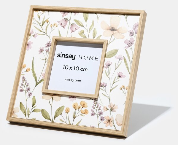 Sinsay - Rám na fotografie s kvetmi - béžová
