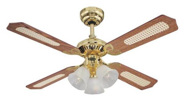 Westinghouse Ventilátor Princess Trio, drevený, tichý, Ø 105 cm, Svetlé drevo, Obývacia izba / jedáleň, Drevo