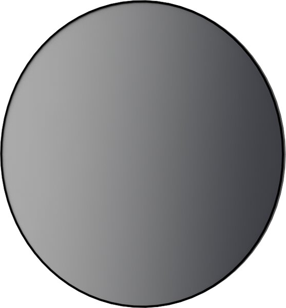 Zrkadlo THIN kruhové LED v čiernom rámiku D1000