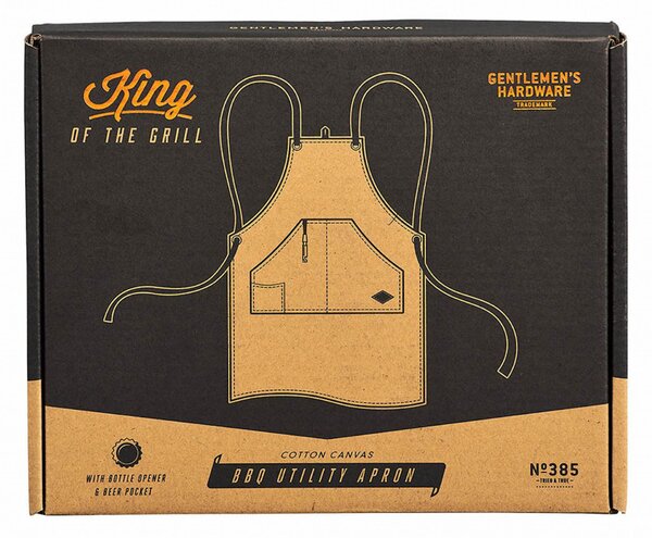 Pánska kuchynská zástera s otváračom BBQ Utility Apron