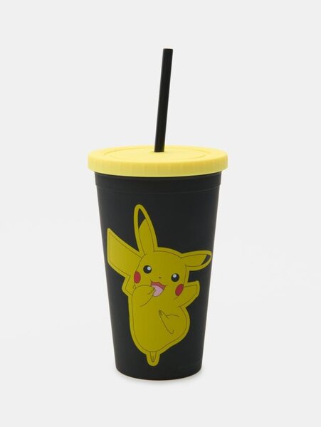 Sinsay - Hrnček s viečkom a slamkou Pokémon - viacfarebná