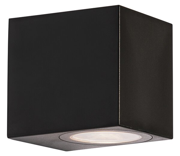 Inteligentné vonkajšie nástenné svietidlo čierne IP65 vrátane Wifi GU10 50mm - Baleno