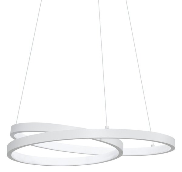 Ideal lux 352435 LED závesné stropné svietidlo OZ | 38W integrovaný LED zdroj | 2300lm | 3000K | na lanku | sťahovacie | biela