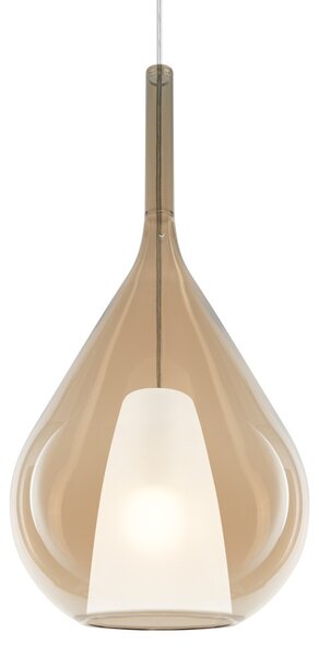 Ideal lux 359748 závesné stropné svietidlo KALIQUE E27 | sťahovacie | na lanku | hnedá