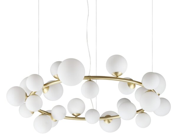Ideal lux 363370 závesné stropné svietidlo PERLAGE G9 | sťahovacie | na lanku | biela