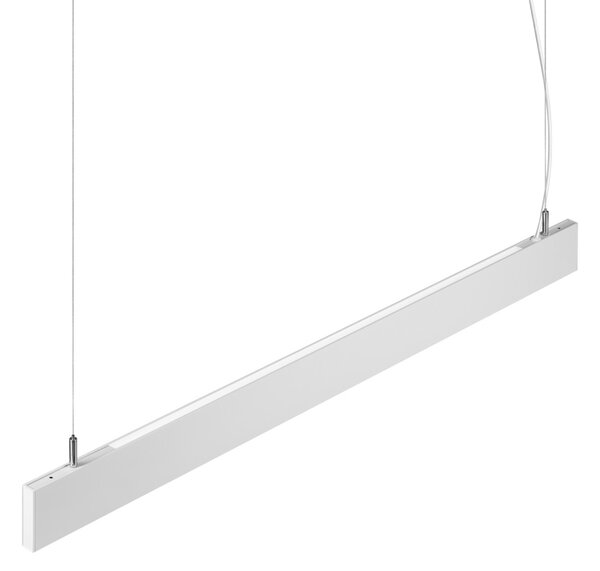 Ideal lux 368832 LED závesné stropné svietidlo STEEL | 38W integrovaný LED zdroj | 3050lm | 3000K | sťahovacie | na lanku | biela