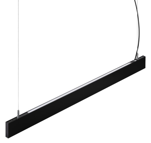 Ideal lux 367606 LED závesné stropné svietidlo STEEL | 38W integrovaný LED zdroj | 3050lm | 3000K | sťahovacie | na lanku | čierna