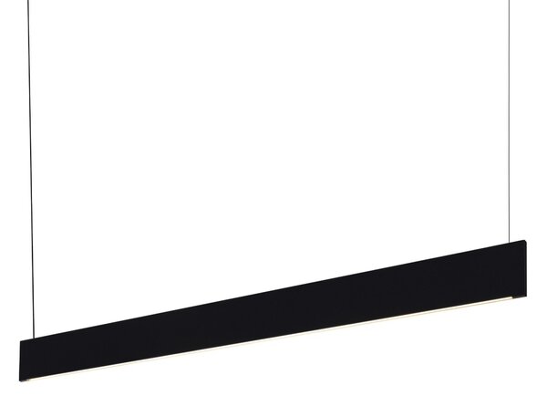 Ideal lux 368818 LED závesné stropné svietidlo STEEL | 24W integrovaný LED zdroj | 1310lm | 3000K | sťahovacie | na lanku | čierna