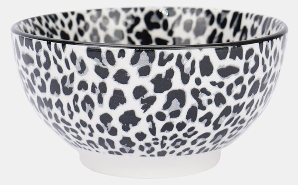 Sinsay - Keramické misky s leopardím vzorom 2 pack - čierna