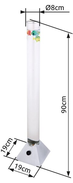 Globo 9016 LED stojacia lampa Mendoza 9x0,06W | 4lm | RGB