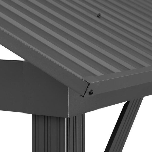 Prístrešok na automobil Avenberg PAVILON 5x3m čierny