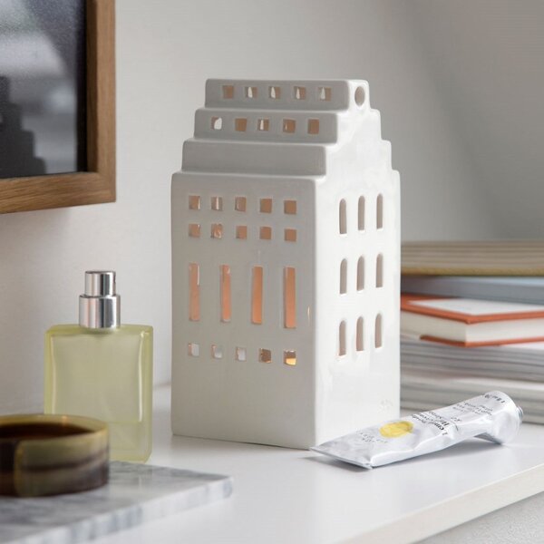 Lampáš domček Urbania Manor 17 cm