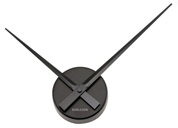 KARLSSON Nástenné hodiny Little Big Time Malé – čierne ∅ 41 cm