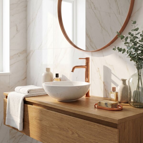 Umývadlový faucet Rea Venti Copper vysoký