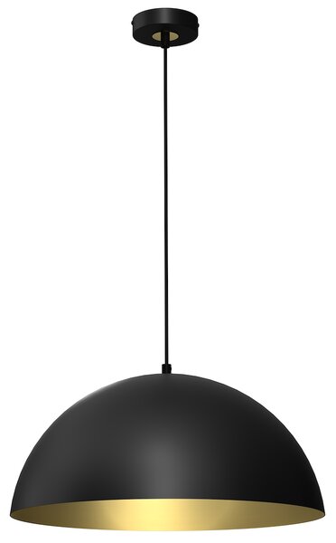 Závesné svietidlo Beta, 1x zlaté/čierne kovové tienidlo, (fi 45cm), b