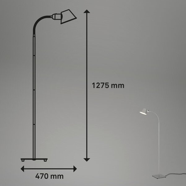 STOJACIA LAMPA, 22/22/152 cm - Interiérové svietidlá