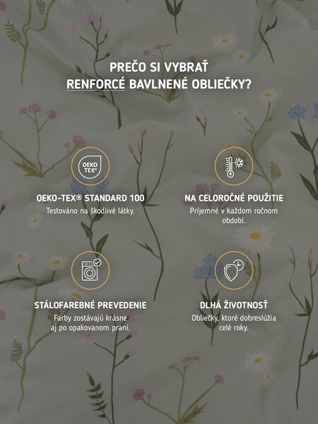 Bavlnené obliečky Renforcé - Stella