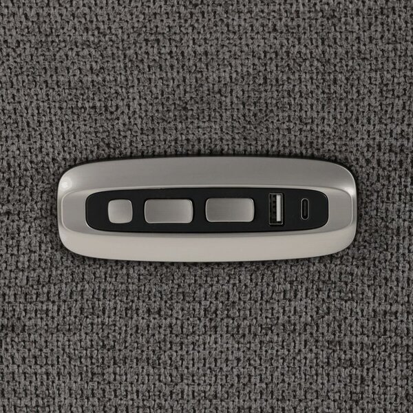 TV-C5590 GREY2, Polohovacie elektrické kreslo, sivá látka, Zero Gravity