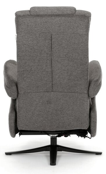 TV-C5590 GREY2, Polohovacie elektrické kreslo, sivá látka, Zero Gravity