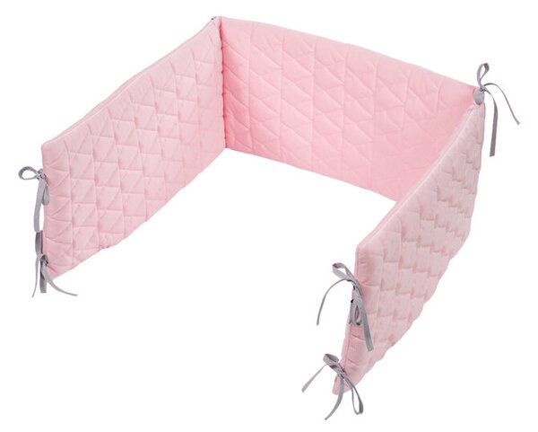 KLUPS KLUPS Mantinel ochranný do postieľky 180x30 cm Velvet Pink