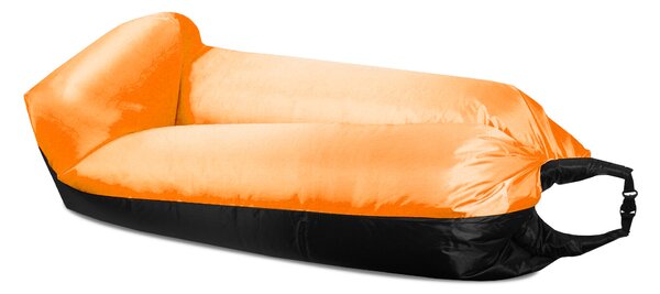 Aga Nafukovací vak LAZY BAG 230x70 cm Čierny/Červený