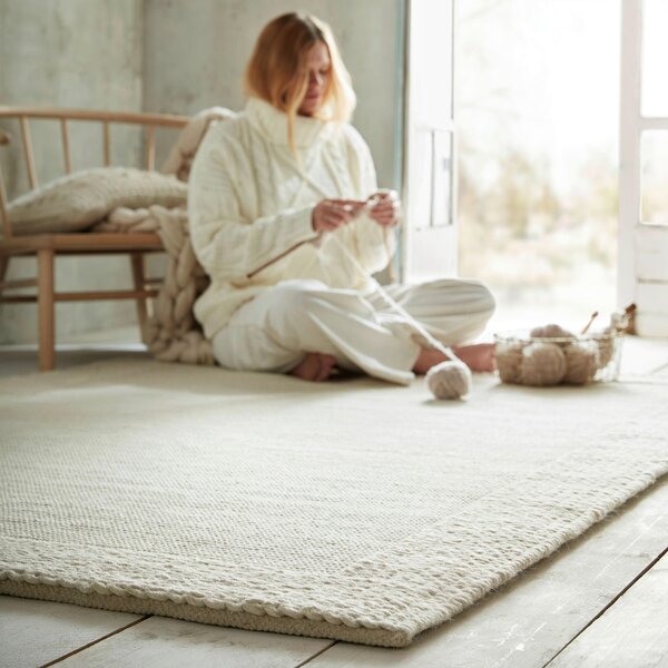 VLNENÝ KOBEREC, 160/230 cm krémová Flair Rugs - Online Only bytové doplnky, Online Only