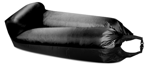 Aga Nafukovací vak LAZY BAG 230x70 cm Čierny/Červený